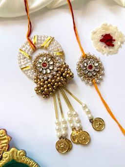ISHKAARA - Ghungroo Grace Rakhi with Lumba and Roli Chawal (Pack of 2)