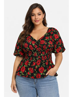 NOBARR - Multi-Color Floral Regular Cotton Top