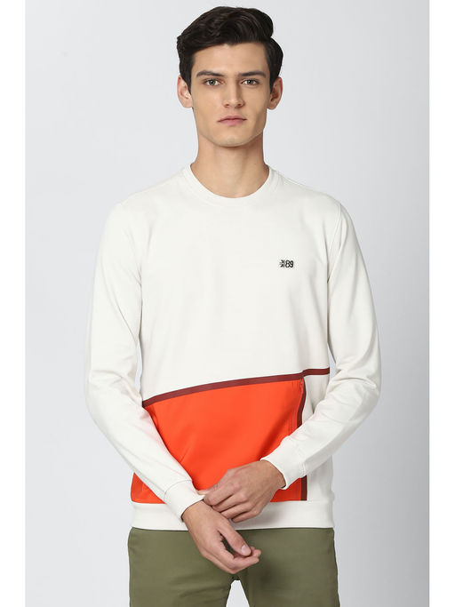 Buy Peter England White Sweatshirt Online