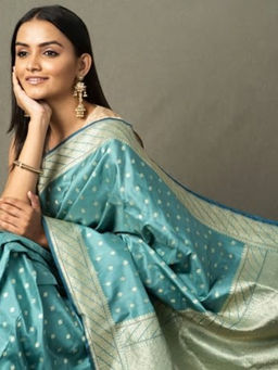 Fabindia - Silk Banarasi Woven Sari
