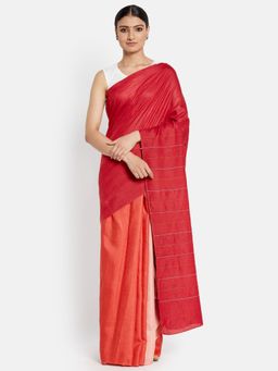 Fabindia - Silk Solid Saree