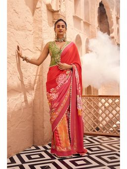 Sshilpa Samriya - Embroidered Saree with Stitched Blouse and Petticoat