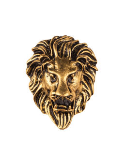 The Tie Hub - Men Gold Lion Face Metal Lapel Pin