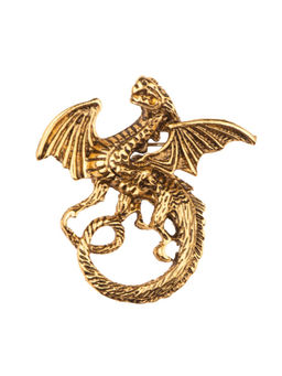 The Tie Hub - Men Gold Dragon Metal Lapel Pin