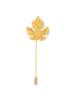 The Tie Hub - Men Gold Maple Leaf Metal Lapel Pin