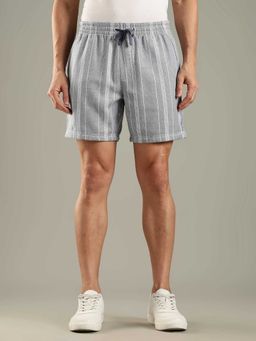 Tommy Hilfiger - Regular Fit Striped Mid Rise Shorts