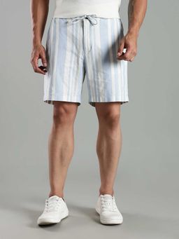 Tommy Hilfiger - Regular Fit Striped Mid Rise Shorts