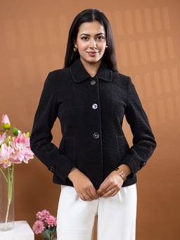 TWENTY ME - Women's Chenille Button-Down Regular Fit Blazer