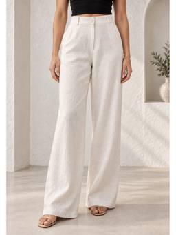 Lounge Dreams - Cotton Linen Wide Leg Trouser