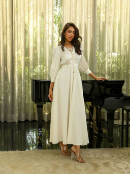 Kay Kay BY KKHUSHI SAHAII - Womens White Shye Dress
