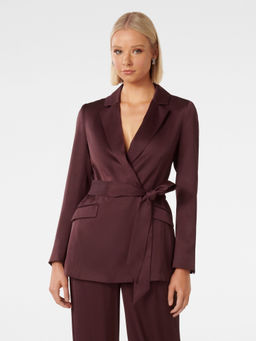 Forever New - Alora Satin Tie Co-Ord Blazer (Set of 2)