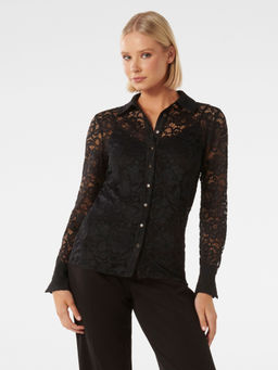 Forever New - Ita Lace Button Down Shirt