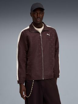 Puma - Brown Self Design Relaxed Jacket