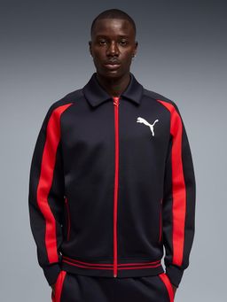 Puma - Navy Blue Colorblock Relaxed Jacket