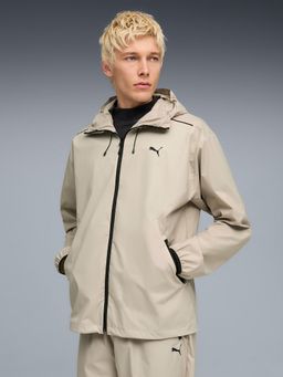 Puma - Beige Solid Relaxed Jacket