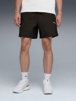 Puma - Black Solid Relaxed Shorts