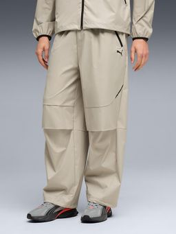 Puma - Beige Solid Oversized Trackpant