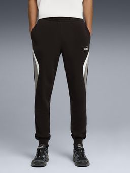 Puma - Black Colorblock Regular Joggers