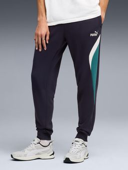 Puma - Blue Colorblock Regular Joggers