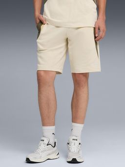 Puma - White Colorblock Regular Shorts