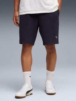 Puma - Blue Solid Relaxed Shorts
