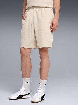 Puma - White Solid Relaxed Shorts