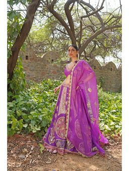 Soniya G - Purple Lehenga With Blouse And Dupatta
