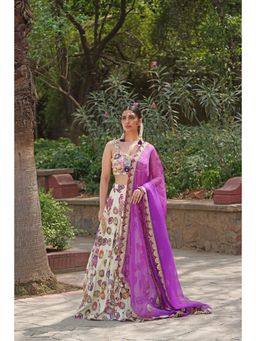 Soniya G - Ivory Lehenga with Blouse and Dupatta