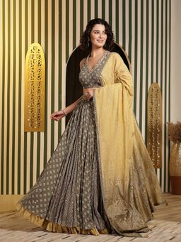 Soniya G - Olive Green Lehenga With Blouse And Dupatta