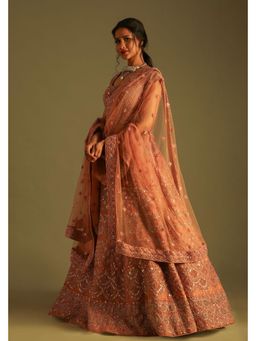 Soniya G - Pink Lehenga With Blouse And Dupatta