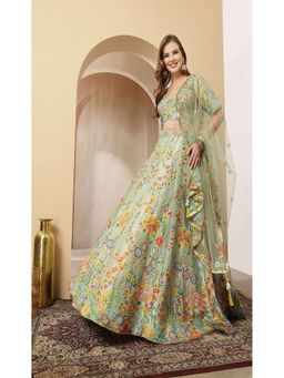 Soniya G - Multi Colour Lehenga with Blouse and Dupatta