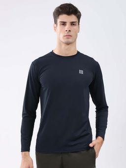 Rock.it - Mens Regular Fit Solid Round Neck Full Sleeve T-shirt