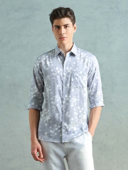 Arrow Newyork - Mens Floral Printed Slim Fit Shirt