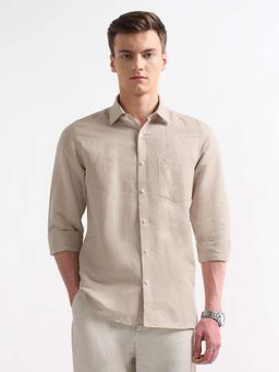 Arrow - Mens Solid Regular Fit Shirt