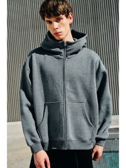 Bonkers Corner - Dark Melange Classic Zip Hoodie for Men