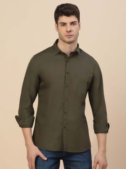 Cantabil - Breathable and Soft with Color Fastness Regular Fit Shirt for Men