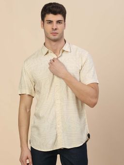 Cantabil - Breathable and Soft with Color Fastness Regular Fit Shirt for Men