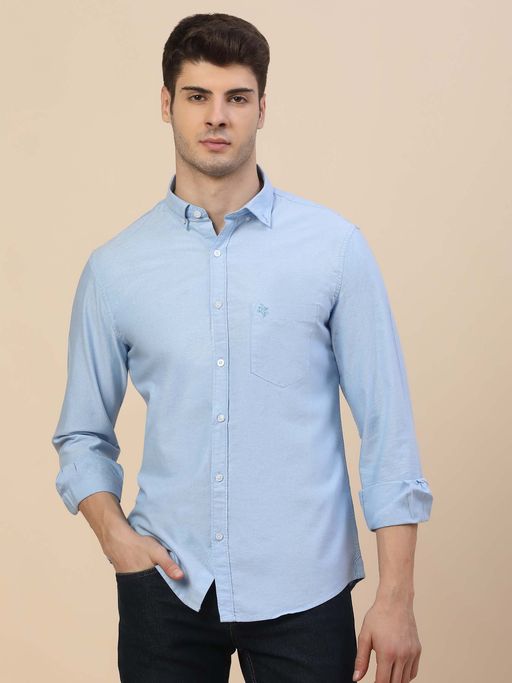 Cantabil Breathable and Soft with Color Fastness Regular Fit Shirt for Men
