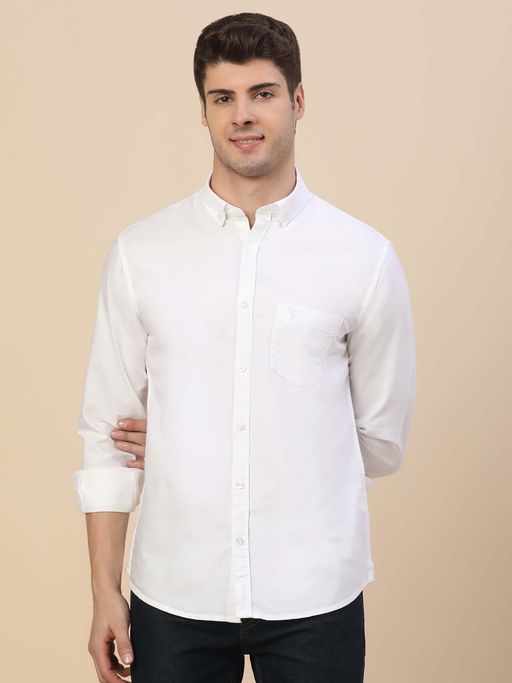 Cantabil Breathable and Soft with Color Fastness Regular Fit Shirt for Men