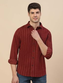 Cantabil - Breathable and Soft with Color Fastness Regular Fit Shirt for Men