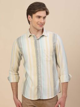 Cantabil - Breathable and Soft with Color Fastness Regular Fit Shirt for Men