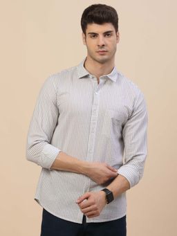 Cantabil - Breathable and Soft with Color Fastness Regular Fit Shirt for Men