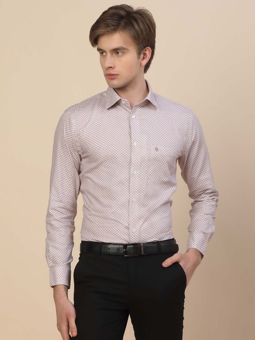 Cantabil Breathable and Soft with Color Fastness Regular Fit Shirt for Men