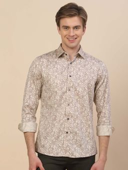 Cantabil - Breathable and Soft with Color Fastness Regular Fit Shirt for Men