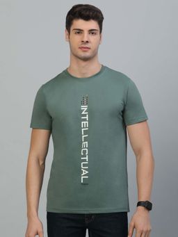 Cantabil - Breathable and Soft with Color Fastness Regular Fit T-shirt for Men