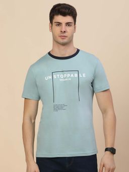 Cantabil - Breathable and Soft with Color Fastness Regular Fit T-shirt for Men