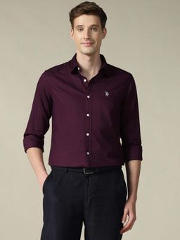 U.S. POLO ASSN. - Mens Textured Tailored Fit Shirt