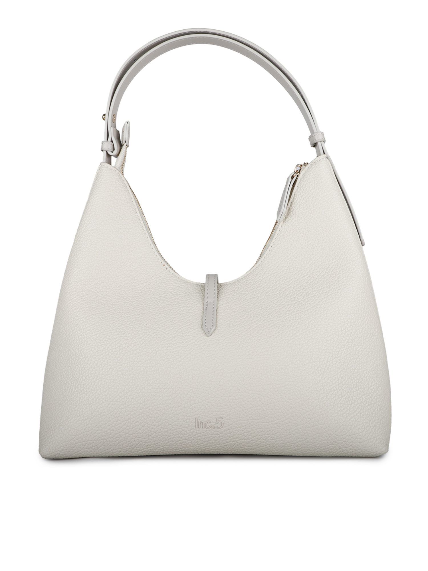 Buy Inc.5 Womens White Casual Textured Shoulder Bag Online