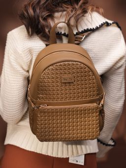 Inc.5 - Womens Olive Casual Textured Backpack