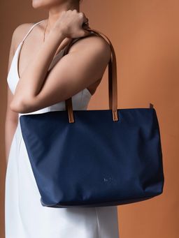 Inc.5 - Womens Navy Blue Casual Solid Tote Bag